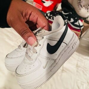 Nike Kids' White and Black Sneakers